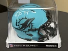 Ricky Williams Signed Miami Dolphins Mini Helmet 2024 Rave AUTO -  JSA Cert