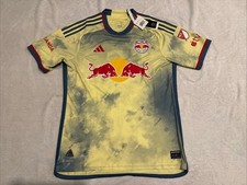 2023 Adidas Men’s New York Red Bulls Home Authentic Soccer Jersey Large L MLS US