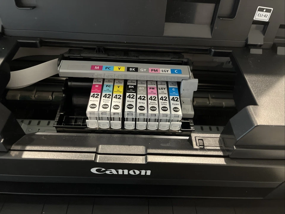 Canon PIXMA PRO-100 K10377 Inkjet Color Digital Photo Printer Turns On Untested - Image 4 of 4