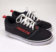 Heelys Pro 20 Youth Size 6 Black Red White Unisex Wheeled Shoes Sneakers Skates