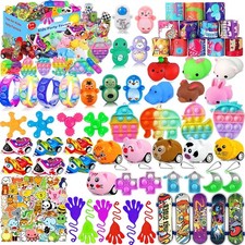 Kaisbro 124 Pcs Party Favors for Kids 4-8, Birthday Gift Toys, Multicolor