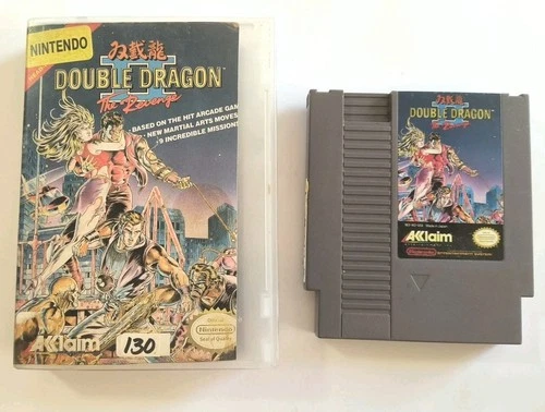 Vtg Nintendo Double Dragon The Revenge Cartridge in Rental Cut Box Lynnwood WA