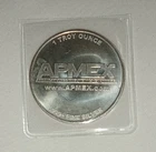 One Troy Ounce APMEX Silver Round -  .999 fine silver