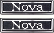 1969-72 Nova Door Panel Emblem Nova - Pair New Dii