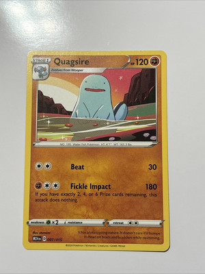2024 McDonald's Promos Pokemon Stage 1 QUAGSIRE 007-015 Card | eBay