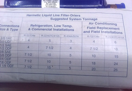 BFK 307 S Emerson 7/8" Bi-Directional Heat Pump Line Filter w/ Box & Paper - Picture 13 of 16