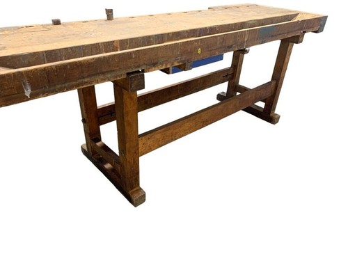 Hobelbank Hobeltisch Holzwerkbank Tischler Loft Industrie 46213 - Bild 9 von 19