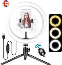 Meromore 10? LED Ring Light Tripod Stand & Bluetooth Remote Youtub LiveStreaming