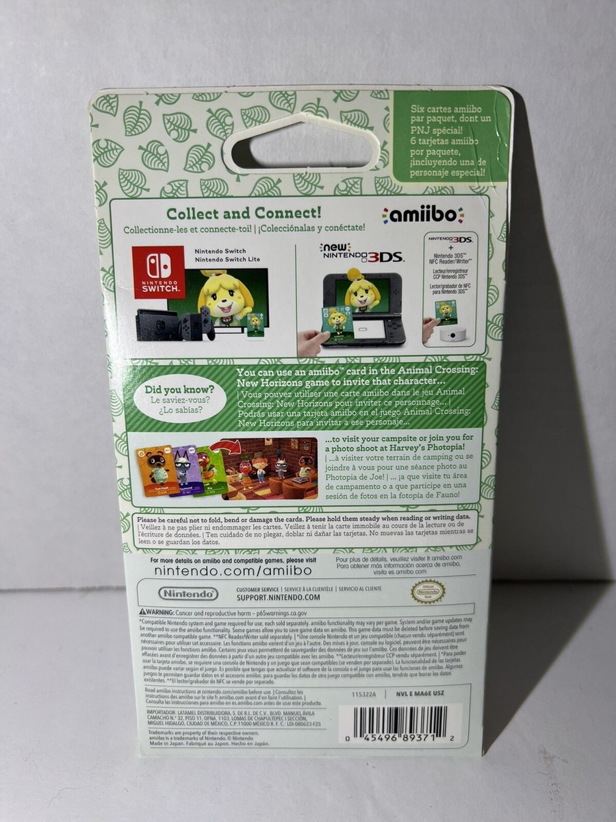 Nintendo Animal Crossing Series 5 Amiibo Cards - 6 Card Pack