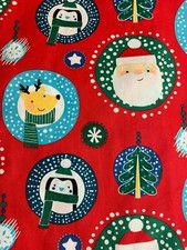 SCRUB TOP SIZES: M, L, XL, 2XL SANTA'S CHRISTMAS ORNAMENTS NWT NURSE MEDICAL VET