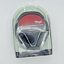 NIB Stagg SHP-2300H HiFi Stereo Headphones Lightweight Stereo Monitoring EarCups