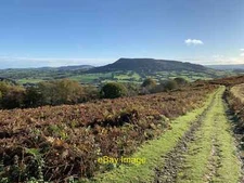 Photo 6x4 Track on Deri Looking towards Ysgyryd Fawr. c2021