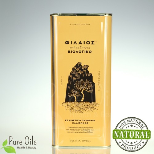 Olive Oil - Organic - Extra Virgin, Phileos of Sparta, Greece 5 l Can - Picture 4 of 5