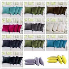 20'' Throw Pillow Covers Set of 4 Sofa Bed Decor Super Soft Plush Cushion Cases