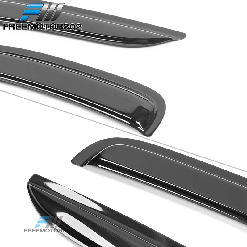 Ajuste 97-04 Dodge Dakota Regular Estándar Cabina Extendida Ventana Visera Lluvia Protector Solar Foto 4 de 4