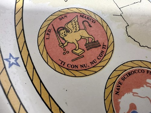 CREST STEMMA GARIBALDI SAN GIORGIO MARCO SCIROCCO STROMBOLI IBIS MARINA MILITARE - Foto 2 di 9