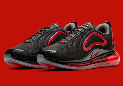 black and red air max 720