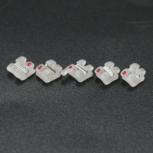 Dental Orthodontic Ceramic Bracket Braces Metal Slot MBT Roth 022 018 3 Hook 3M - Picture 22 of 25