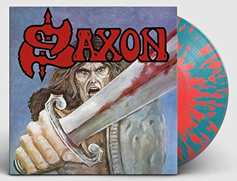 Saxon 'Saxon' Red / Blue Splatter Vinyl - NEW