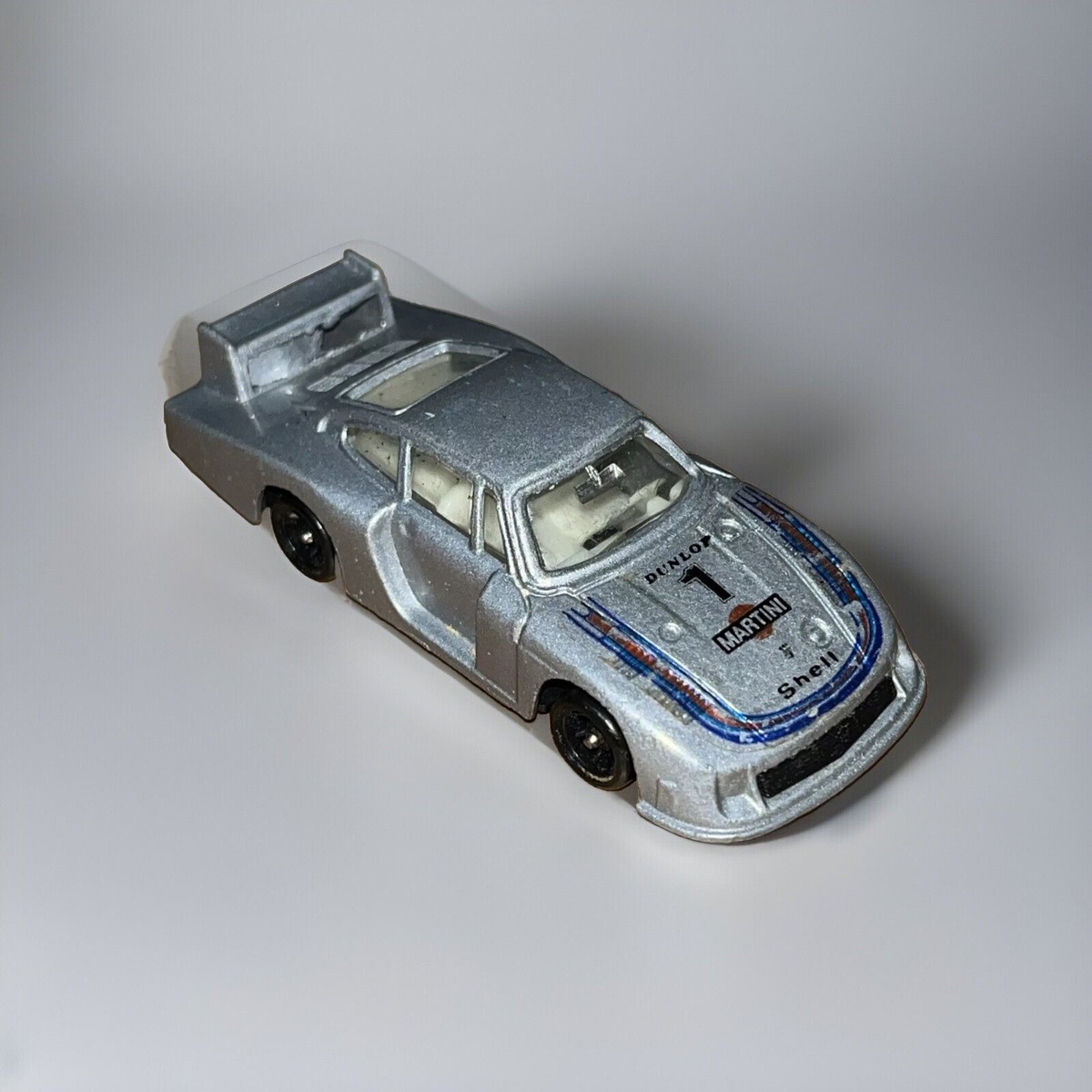 Vintage Silver/Gray Porsche 935 Long Tail 1/64 Martini Race