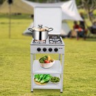 Kitchen Cooking Appliance Stainless Steel Gas Stove 4 Burner Adjust Fire Size