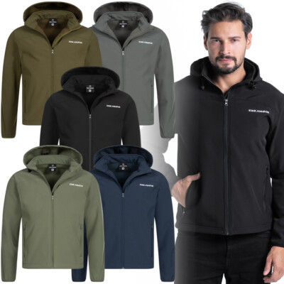 KIRKJUBØUR  ''Hestur'' Herren Mode Freizeit Outdoor Kapuzen Softshell Jacke neu