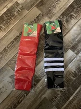 Fasoar High Colorful Stretch Football Sports Boot Hosiery Soccer Socks Size 7-13