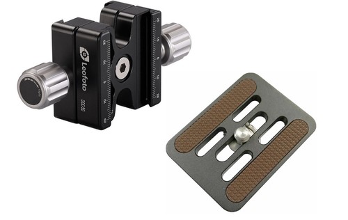 Leofoto DDC-50 + BPL-50N Bidirectional Subtend Double Clamp MINI CLAMP - Picture 2 of 11
