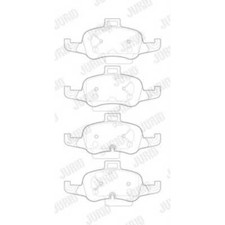JURID Bremsbelagsatz Scheibenbremse für Audi TT FV3 2.0 TTS quattro FVP