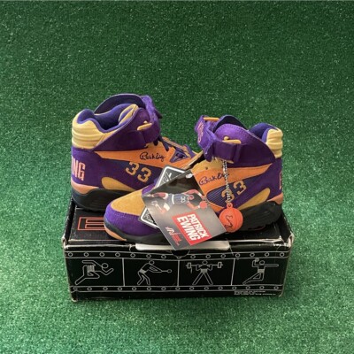 Vintage 1990s Patrick Ewing Kross Sun Burst Shoes Rare New Old Stock DS Size 4.5