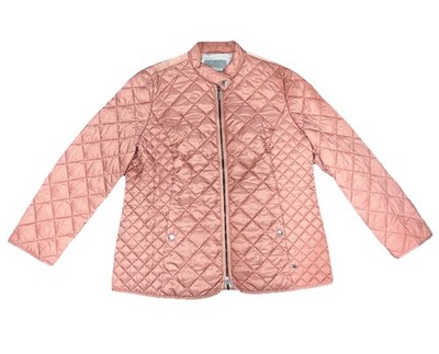 Gerry Weber Edition Puffer Jacket Size XL Pink Quilted Water Repellent Rose Pink