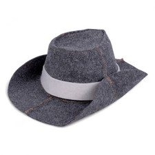 Cowboy Hat Sauna Hat Russian Banya Wool Blend Hat              