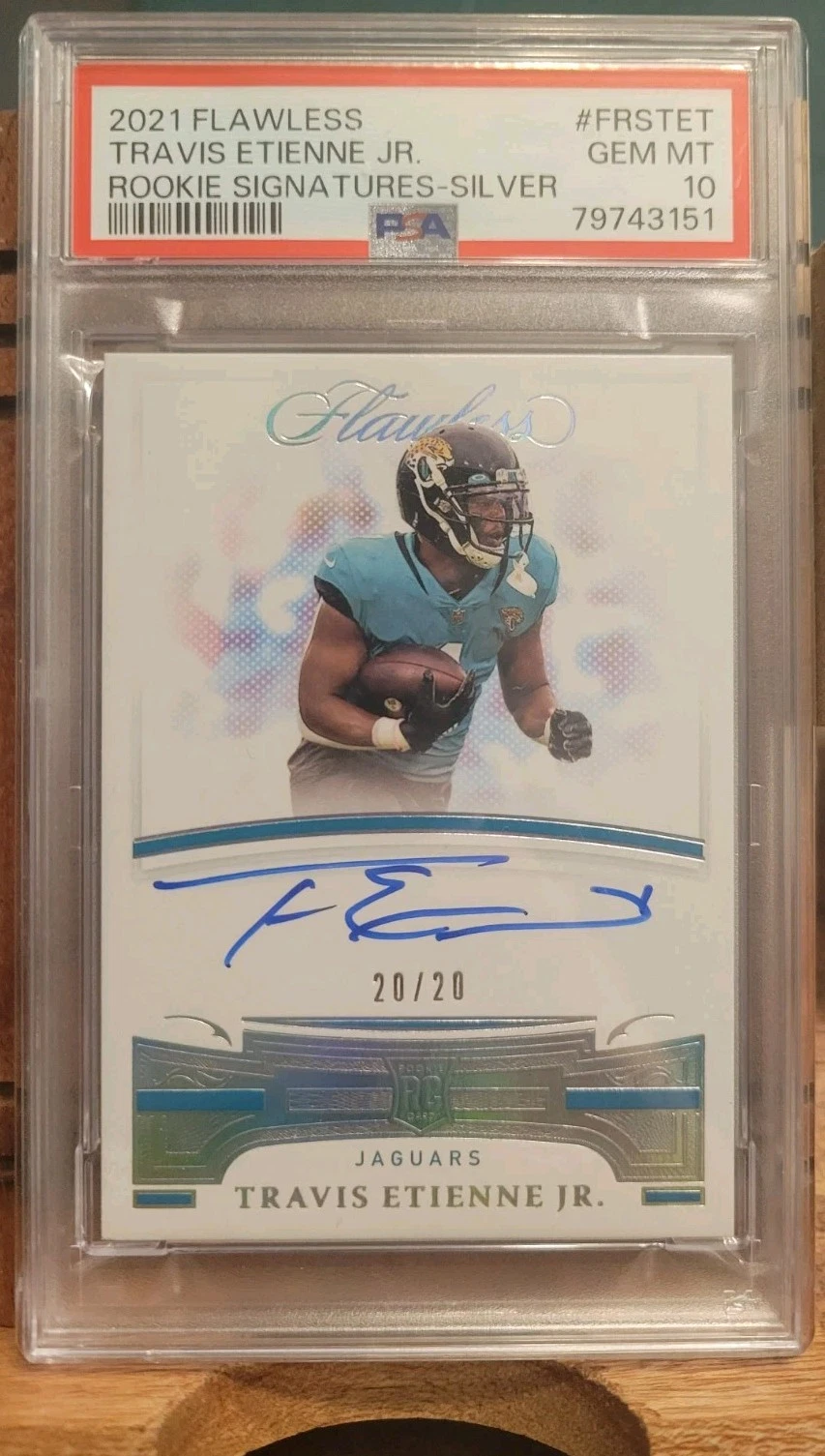 Travis Etienne Panini Flawless Flawless Rookie Signatures #FRSTET Silver