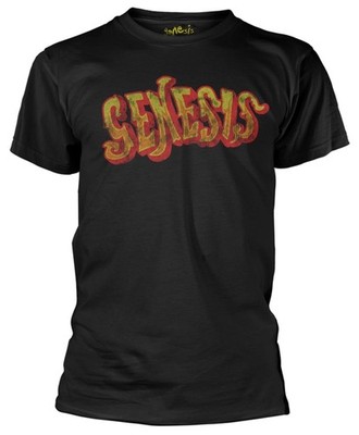 Genesis 'Foxtrot Graf' (Schwarz) T-Shirt