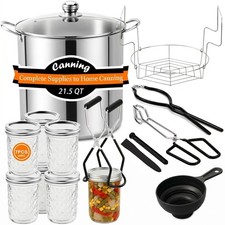 Canning Supplies Kits with 21.5 Qt Large, supplies pot