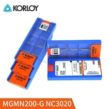 KORLOY MGMN200-G NC3020 Carbide Inserts MGMN Grooving Insert 10pcs