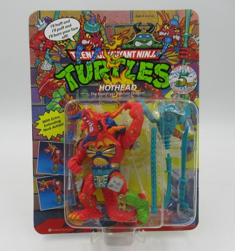 TMNT Hothead 1992 Playmates Unpunched MOC Sealed V...