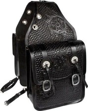 Western Horse Leather Saddle Bag Heavy Duty Traditional Trail Ride  Saddle Bag