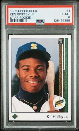1989 Upper Deck - Ken Griffey Jr #1 (RC) PSA 6