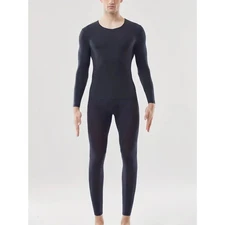 Autumn and Winter Men's Thermal Underwear Set - Semi-Transparent Comfortable Str