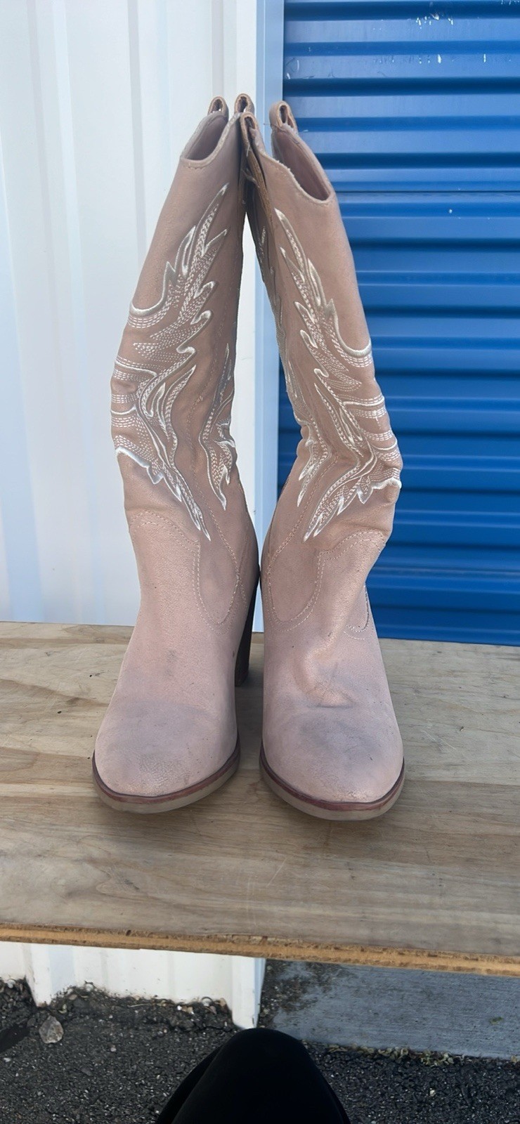 Altar’d State Pink Cowgirl Boots Size 8