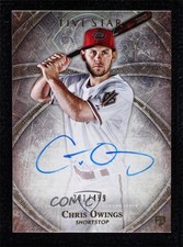 2014 Topps Five Star Auto 281/499 Chris Owings #FSA-CO Auto 0f3j