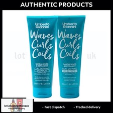 Image of Umberto Giannini Waves Curls Coils Sandalwood & Bergamot Shampoo & Conditioner