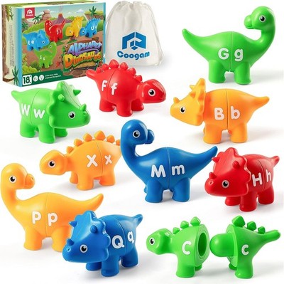 Matching Letters Spielzeug 26 PCS Dinosaurier Alphabet Groß- Kleinbuchstaben