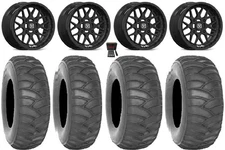 Valor V03 15x7/15x10 Wheels Black 32" SS360/HP Tires Textron Wildcat XX