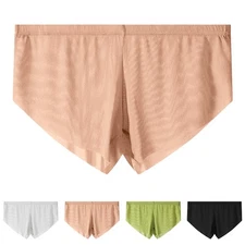 Solid Pattern Daily Wear Intimate Wear Mesh Seamless Boxer Breathable Fabric