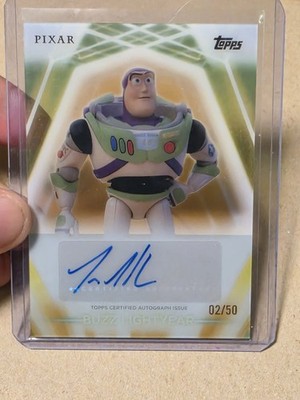 2026 Topps Neon Buzz Lightyear PETG LIGHTS #/50 Tim Allen Auto TNA-TA