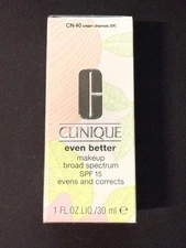Clinique Even Better Makeup SPF15 - CN 40 Cream Chamois - 1 oz / 30 ml - NIB