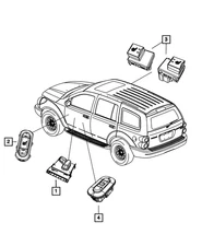 Genuine Mopar Memory Selector Switch 5JF971DBAC