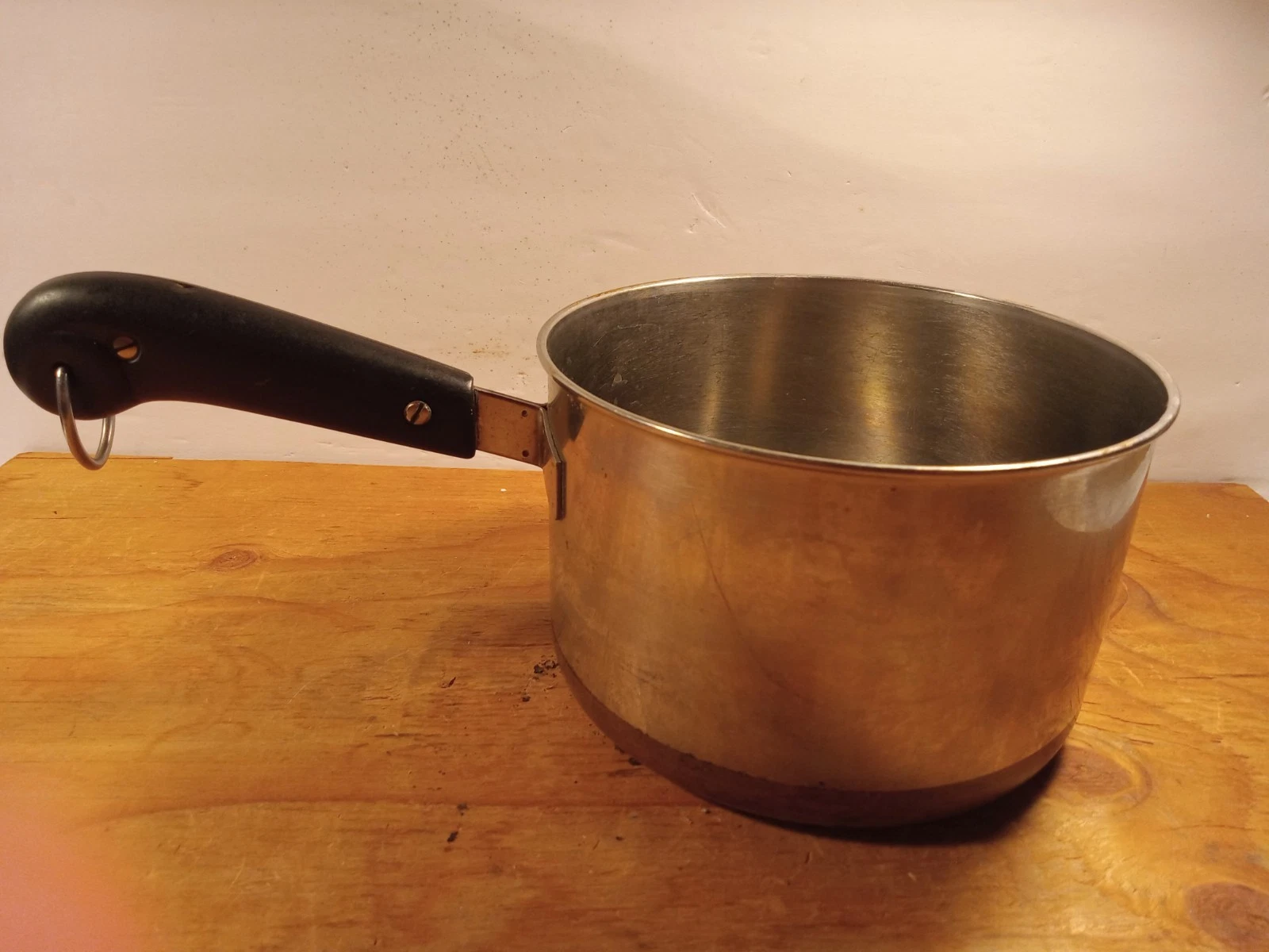 RevereWare Vintage 3Qt Sauce Pan Copper Bottom Stainless Steel NO LID